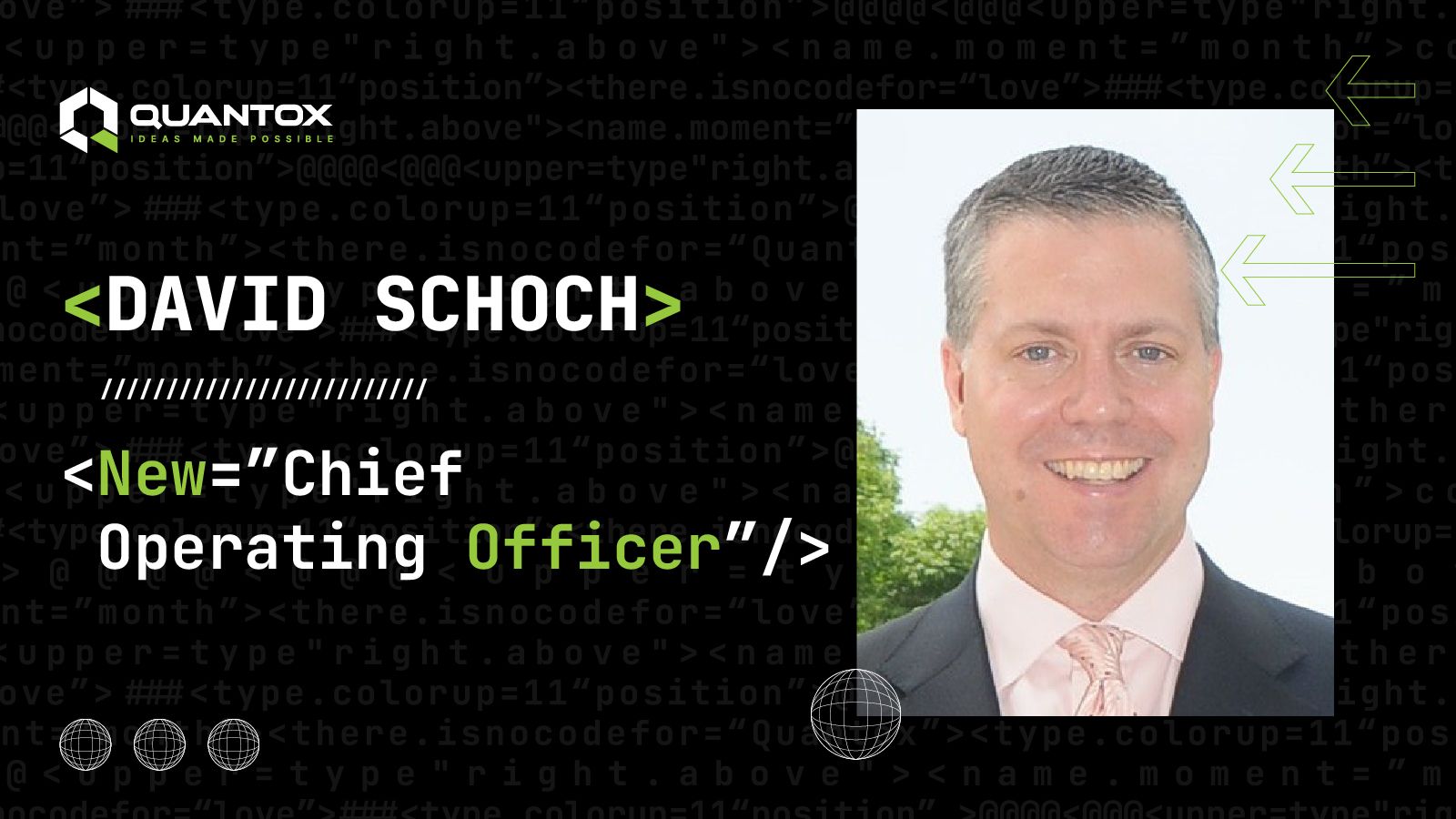 David Schoch Joins Quantox Technology! Entering a New Phase of Development with the New COO